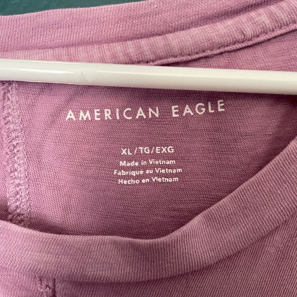 American Eagle bubble gum pink dressier T-Shirt - Picture 3 of 4
